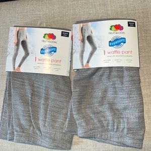 Bundle deal. Womens waffle knit pants size XS gray color.